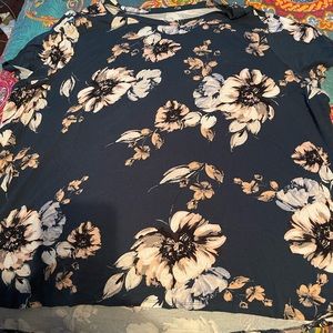 Maurices Teal Floral Tee